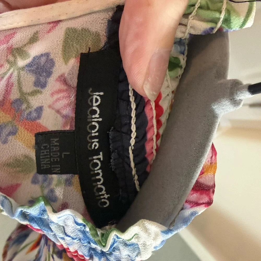 Jealous Tomato Floral Print Blouse - Multicolor - Picture 8 of 8